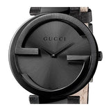 Gucci Interlocking G Black Dial Watch For Women - YA133302