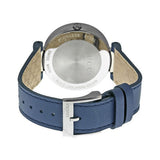 Gucci Interlocking G Blue Dial Blue Leather Strap Watch For Women - YA133322