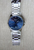 Gucci G Timeless Blue Dial Silver Steel Strap Watch For Men - YA126316