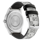 Gucci G Timeless Quartz Grey Dial Grey Leather Strap Watch For Men - YA1264058