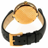 Gucci Diamantissima Quartz Black Dial Black Leather Strap Watch for Women - YA141401