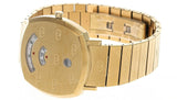 Gucci Grip Quartz Yellow Gold Dial Gold Steel Strap Unisex Watch - YA157409