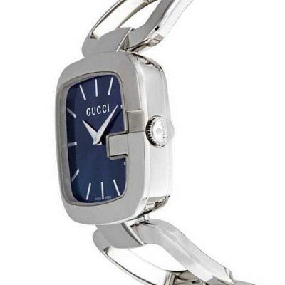 Gucci G Gucci Blue Dial Silver Steel Strap Watch For Women - YA125405