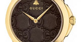 Gucci G Timeless Quartz Brown Dial Brown Leather Strap Watch for Men - YA1264035