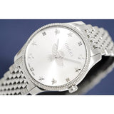 Gucci G Timeless Quartz Silver Dial Silver Steel Strap Watch For Women - YA1264153