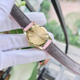 Gucci G Timeless Quartz Pink Dial Pink Leather Strap Watch For Women - YA1265005