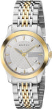 Gucci G Timeless Silver Dial Two Tone Steel Strap Watch For Women - YA126511