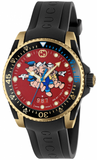 Gucci Dive Quartz Red Dial Black Rubber Strap Watch For Men - YA136325