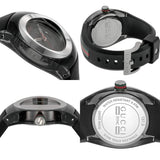 Gucci Sync XXL Quartz Black Dial Black Rubber Strap Watch For Men - YA137101