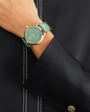 Gucci G Timeless Quartz Green Dial Green Leather Strap Watch For Women - YA1264099