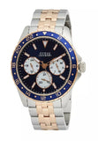 Guess Odyssey Blue Dial Two Tone Steel Strap Watch For Men - W1107G3