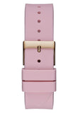 Guess Sparkling Diamonds Pink Dial Pink Rubber Strap Watch for Women - W0032L9