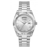 Guess Connoisseur Silver Dial Silver Steel Strap Watch for Men - GW0265G6