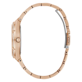 Guess Allara Quartz Rose Gold Dial Rose Gold Steel Strap Watch For Women - GW0604L3