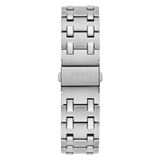 Guess Asset Quartz Black Dial Silver Steel Strap Watch For Men - GW0575G1