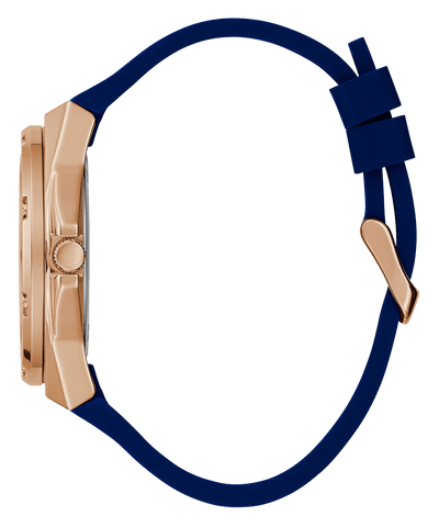 Guess Asteria Multifunction Blue Dial Blue Rubber Strap Watch For Women - GW0620L3
