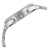 Guess Atlas Chronograph Silver Dial Silver Steel Strap Watch For Men - W0668G7