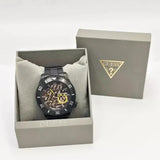 Guess Axel Multifunction Black Dial Black Steel Strap Watch For Men - GW0488G3
