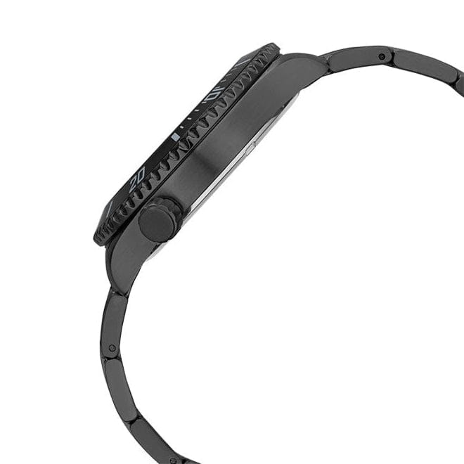 Guess Axel Multifunction Black Dial Black Steel Strap Watch For Men - GW0488G3