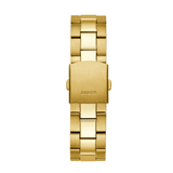 Guess Axle Multifunction Black Dial Gold Steel Strap Watch For Men - GW0488G2