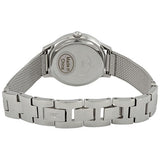 Guess Chelsea Crystals Black Dial Silver Mesh Bracelet Watch For Women  - W0647L5