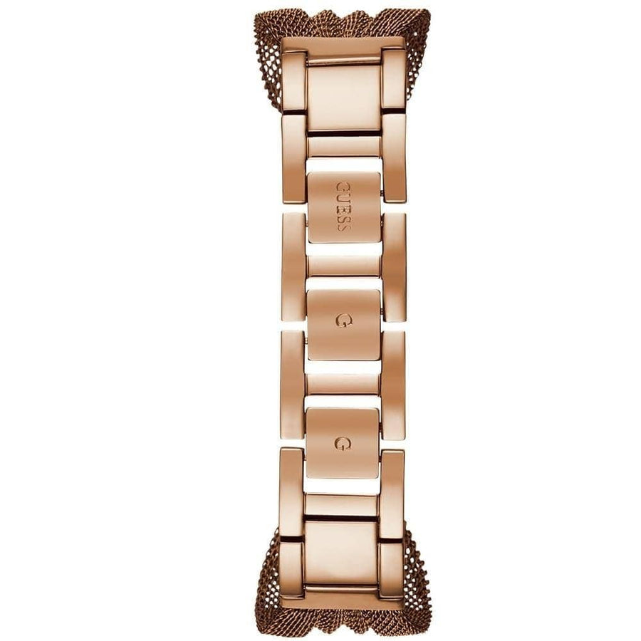 Guess Chiffon Rose Gold Dial Mesh Bracelet Watch For Women - W1083L3