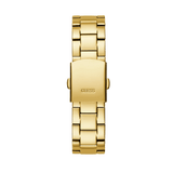 Guess Confetti Chronograph Rainbow Dial Gold Steel Strap Watch For Women  - GW0483L4
