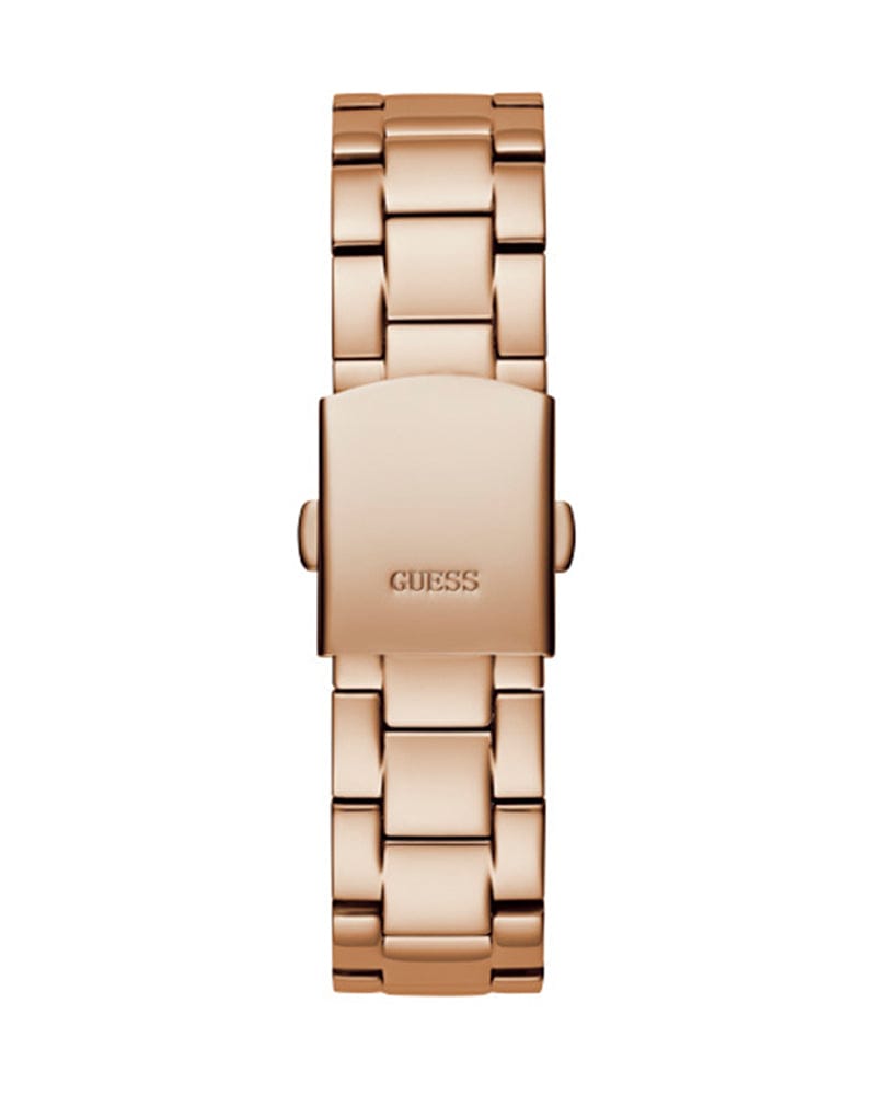 Guess Confetti Multifunction Multicolor Dial Rose Gold Steel Strap Watch For Women - GW0483L3