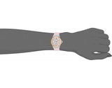 Guess Zena Quartz White Dial Pink Rubber Strap Watch For Women - W1094L4