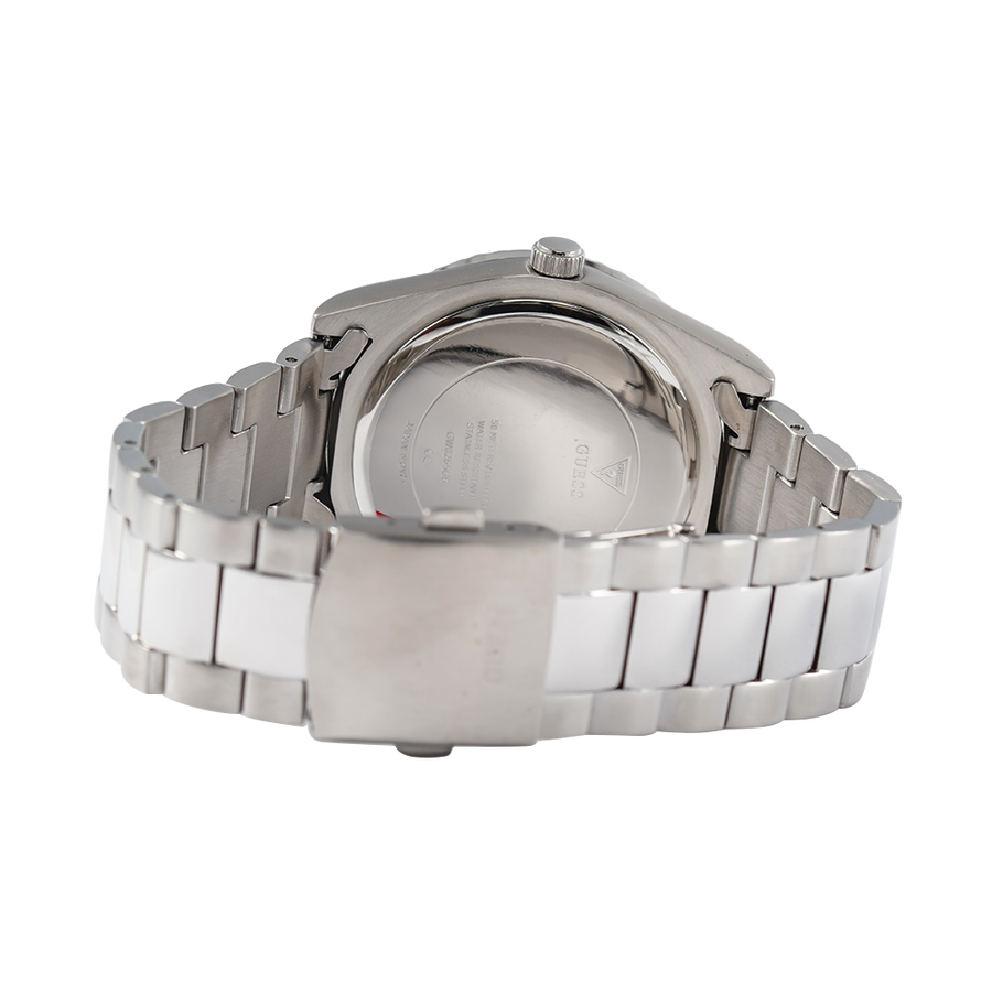 Guess Connoisseur Silver Dial Silver Steel Strap Watch for Men - GW0265G6