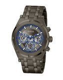 Guess Continental Grey Dial Grey Steel Strap Watch for Men - GW0260G3
