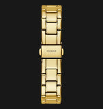 Guess Cosmic Chronograph Gold Dial Gold Steel Strap Watch for Women - GW0465L1