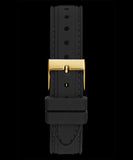 Guess Cosmic Multifunction Black Dial Black Silicone Strap Watch For Women - GW0466L1