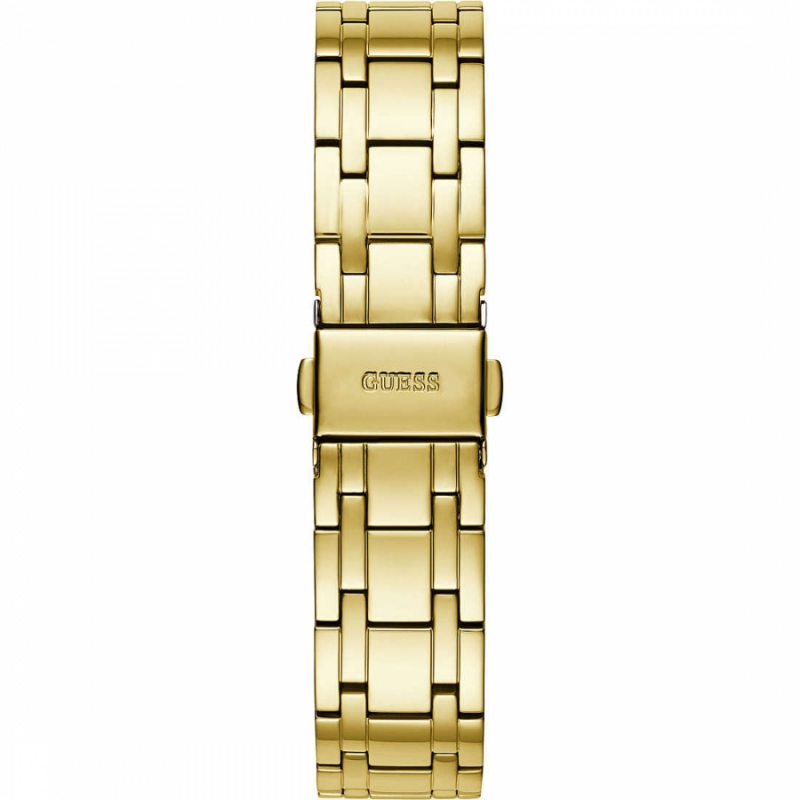 Guess Cosmo Diamonds Gold Dial Gold Steel Strap Watch For Women - GW0033L2