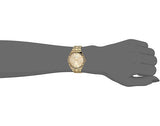 Guess Cosmo Diamonds Gold Dial Gold Steel Strap Watch For Women - GW0033L2