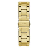 Guess Cubed Analog Gold Dial Gold Steel Strap Watch For Women - GW0606L2