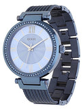 Guess Soho Diamonds Blue Dial Blue Mesh Bracelet Watch For Women - W0638L3