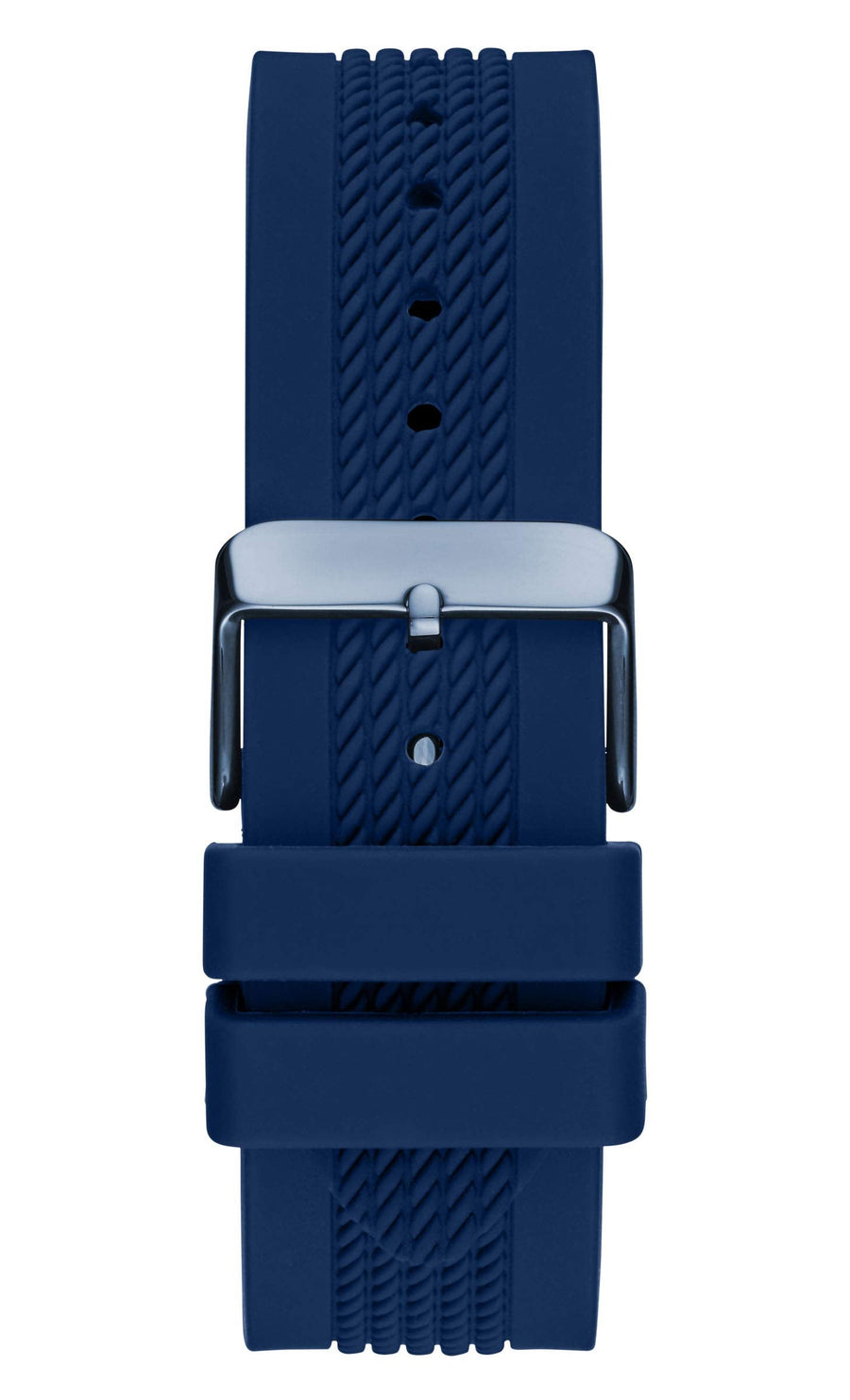 Guess Delta Blue Dial Blue Silicone Strap Watch for Men - GW0051G4
