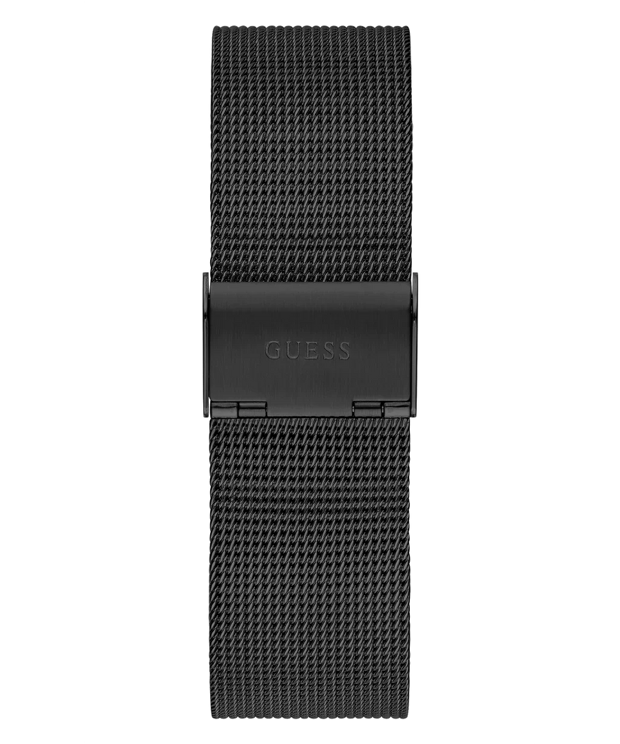 Guess Diamonds Black Dial Black Mesh Strap Watch for Men - W0298G1