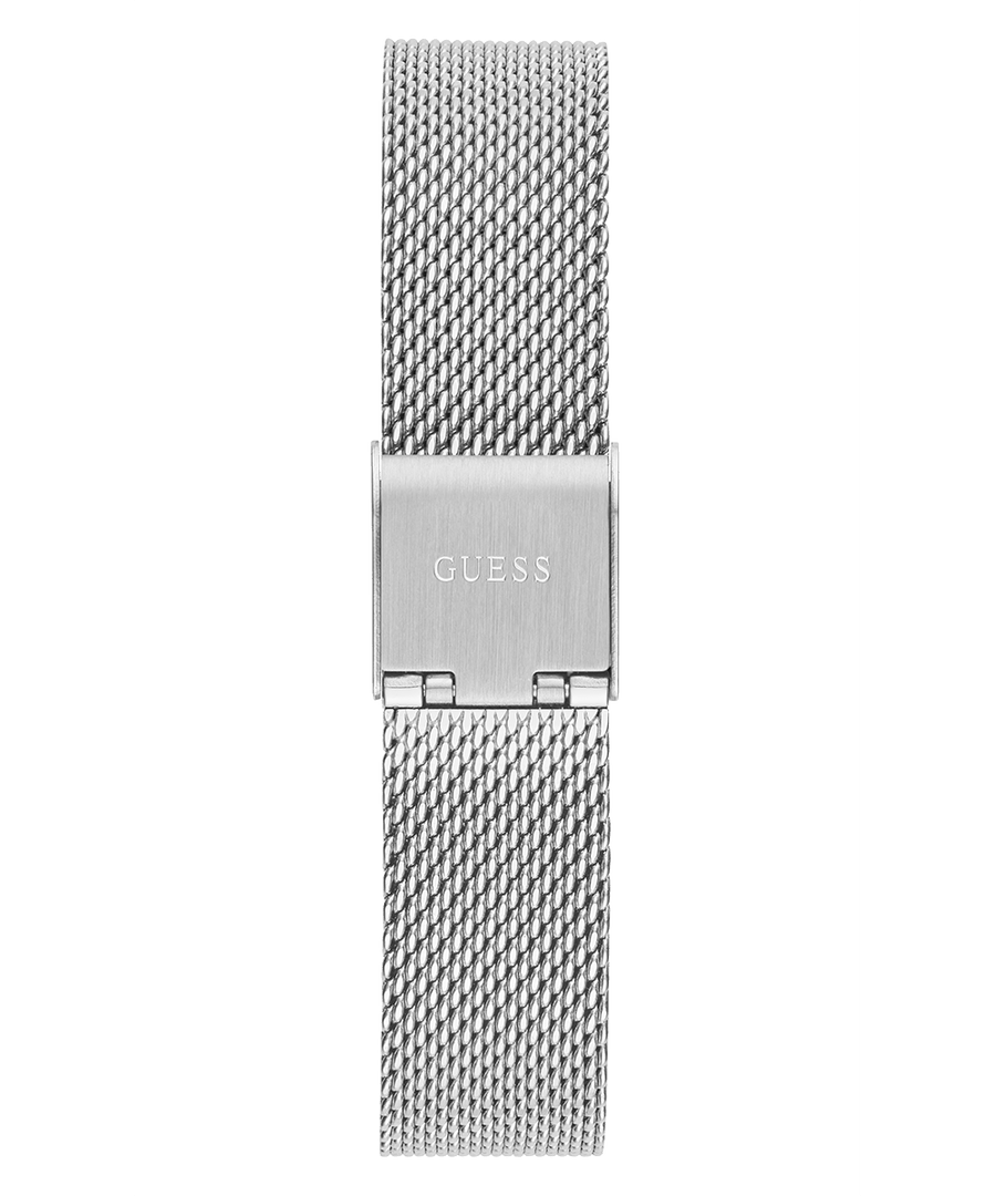 Guess Dream Crystals Silver Dial Silver Mesh Strap Watch For Women - GW0550L1