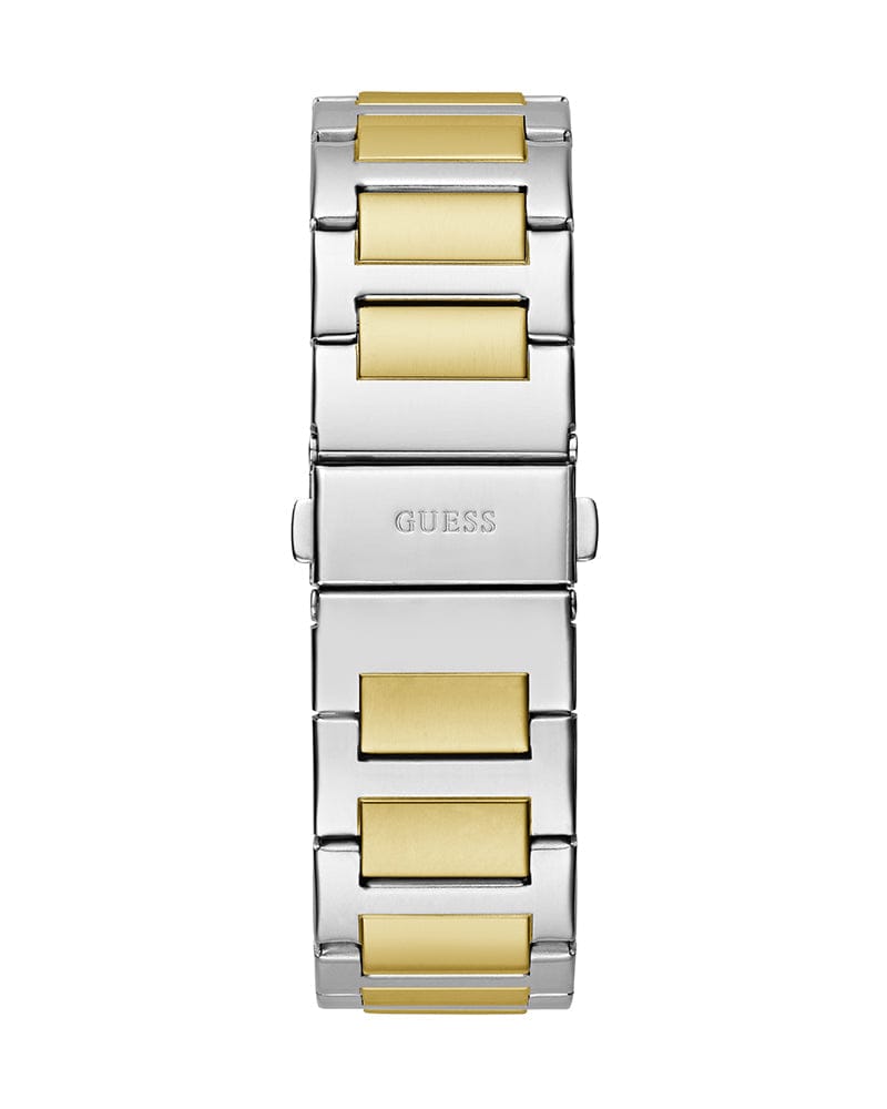 Guess Dress Chronograph Multifunction Green Dial Two Tone Steel Strap Watch For Men - GW0631G1