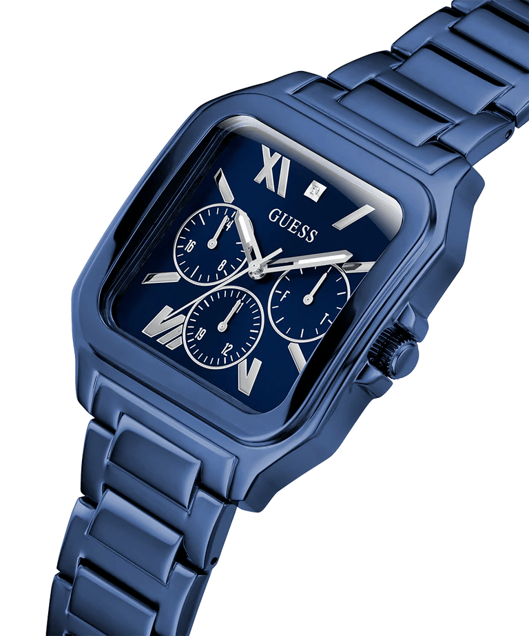 Guess Dress Multifunction Blue Dial Blue Steel Strap Watch for Men - GW0631G3