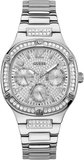 Guess Duchess Quartz Silver Dial Silver Steel Strap Watch For Women - GW0558L1