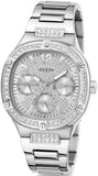 Guess Duchess Quartz Silver Dial Silver Steel Strap Watch For Women - GW0558L1