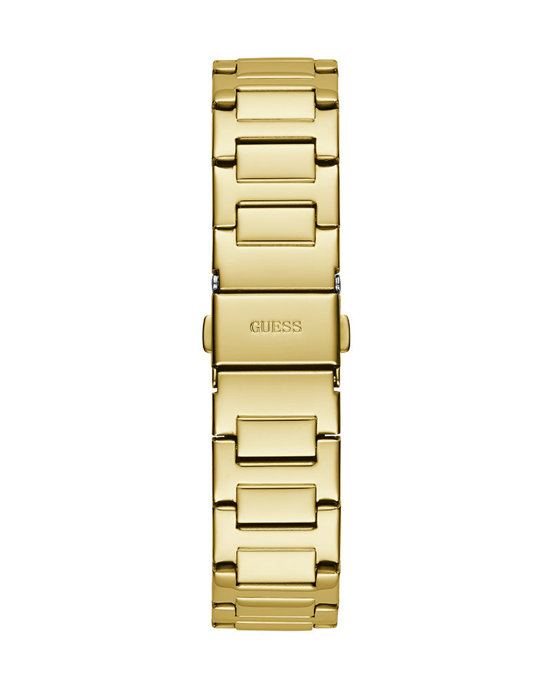 Guess Duchess Quartz Gold Dial Gold Steel Strap Watch For Women - GW0558L2