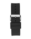 Guess Duke Crystals Black Dial Black Silicone Strap Watch For Men - GW0641G1
