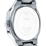 Guess Duke Glitz Black Dial Silver Steel Strap Watch For Men - GW0576G1