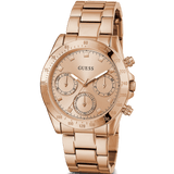 Guess Eclipse Rose Gold Dial Rose Gold Steel Strap Watch for Women - GW0314L3