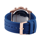 Guess Eclipse White Dial Blue Rubber Strap Watch for Women - GW0315L2