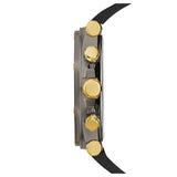 Guess Edge Chronograph Black Dial Black Leather Strap Watch For Men - GW0492G1